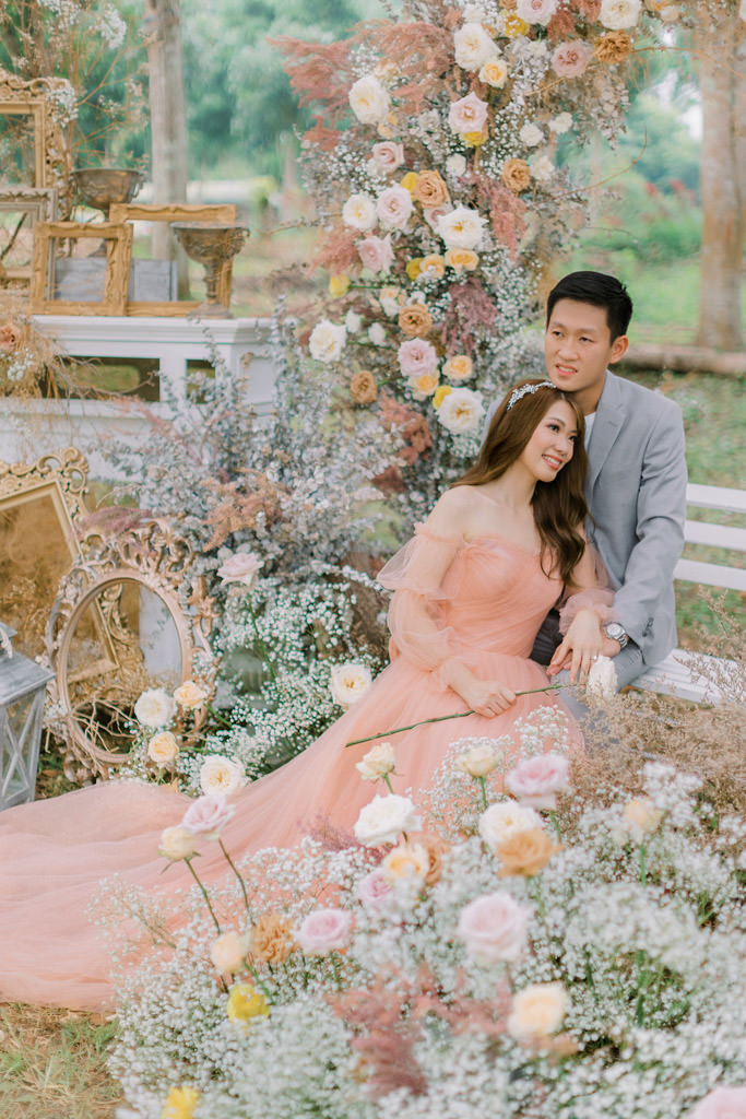 ethereal and old soul pre-wedding photoshoot setup for EJ and Jaira design by Khim Cruz