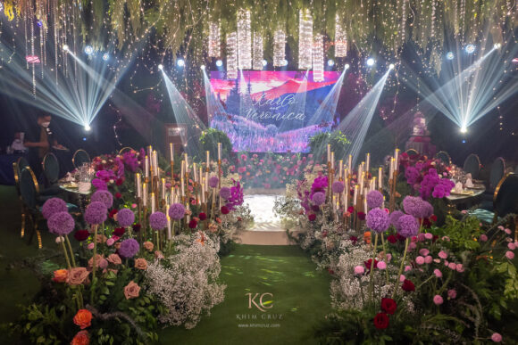 outdoor romantic nature feel wedding for Karlo & Nica floral styling by Khim Cruz