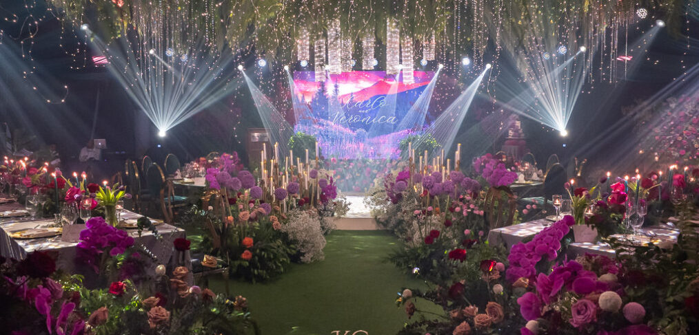outdoor romantic nature feel wedding reception for Karlo & Nica design by Khim Cruz