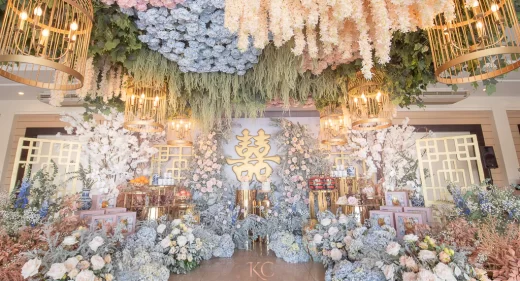 Chinese engagement Tinghun of EJ & Jaira by floral designer Khim Cruz