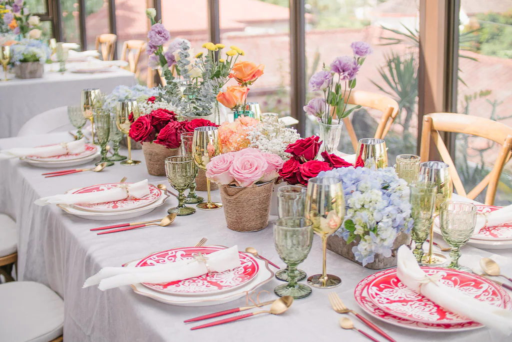 little red riding hood table arrangement centerpiece by Khim Cruz