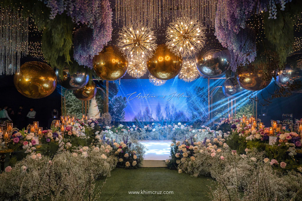 chic forest themed wedding reception at dahilayan bukidnon by Khim Cruz