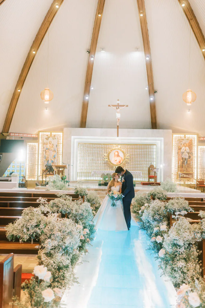 sophisticated elegant wedding ceremony for groom Eric & bride Sandy recessional