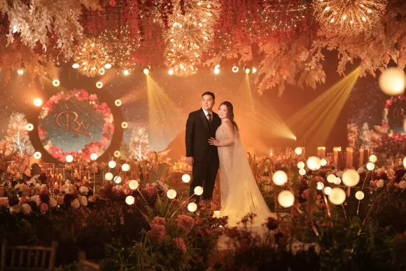 autumn-inspired wedding of Bruce and Alyssa floral design by Khim Cruz