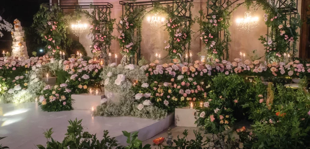 elegant garden-feel wedding reception of Uzziel and Patricia by Khim Cruz