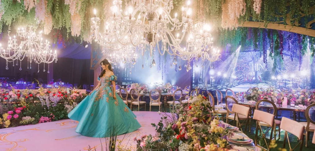 disney enchanted inspired 18th birthday debut of Tristine spring flowers of Central Park by event designer Khim Cruz