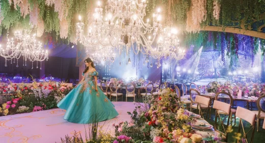 disney enchanted inspired 18th birthday debut of Tristine spring flowers of Central Park by event designer Khim Cruz