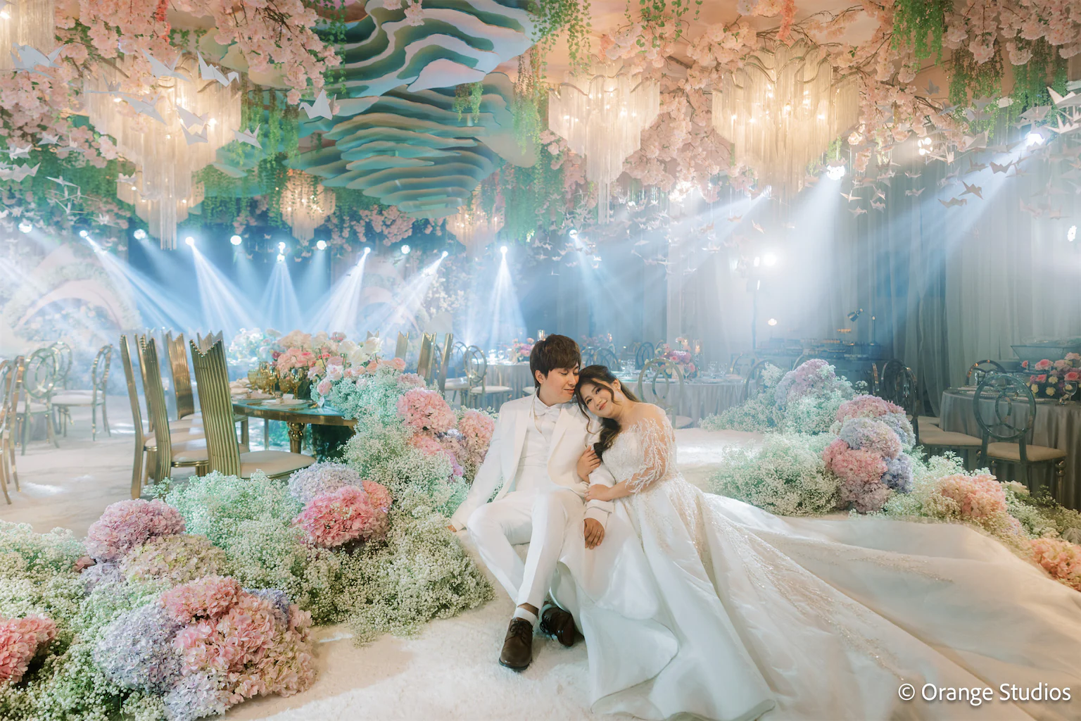 Japanese springtime themed wedding of Taiki and Michelle design by Khim Cruz