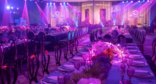 modern tropical themed corporate awards gala styled by Khim Cruz