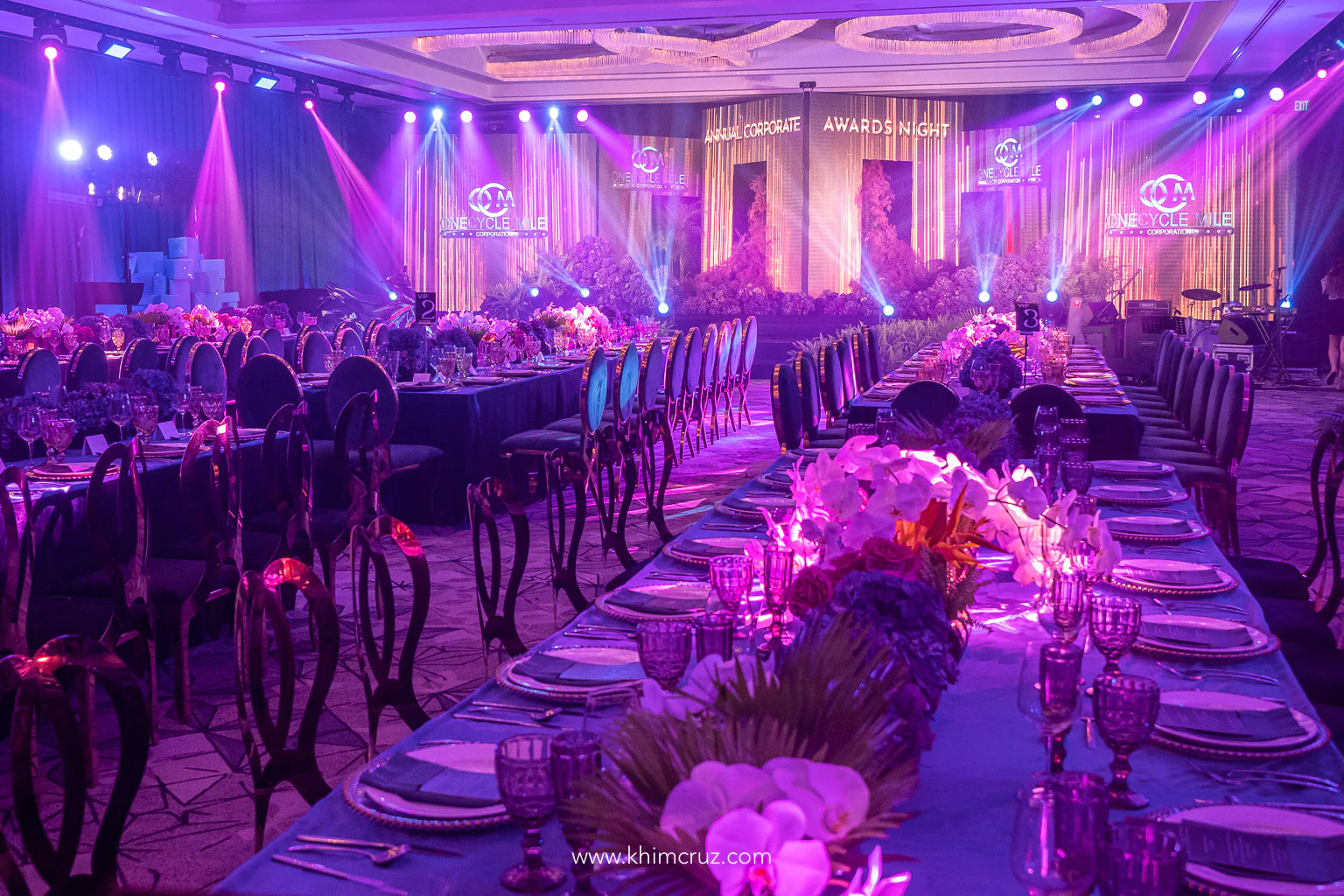 modern tropical themed corporate awards gala styled by Khim Cruz