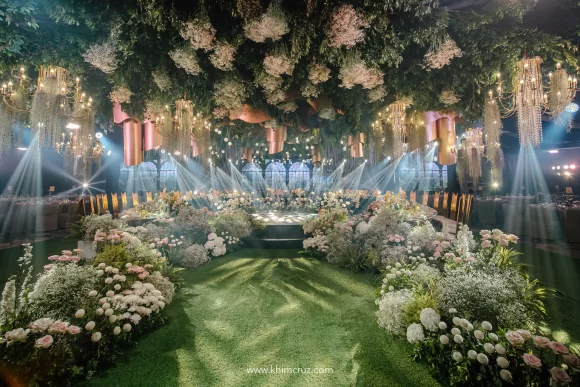 dreamy conservatory-inspired wedding reception event styling by Khim Cruz