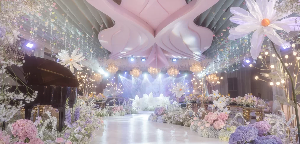 dreamy floral garden wedding reception floral design by wedding designer Khim Cruz