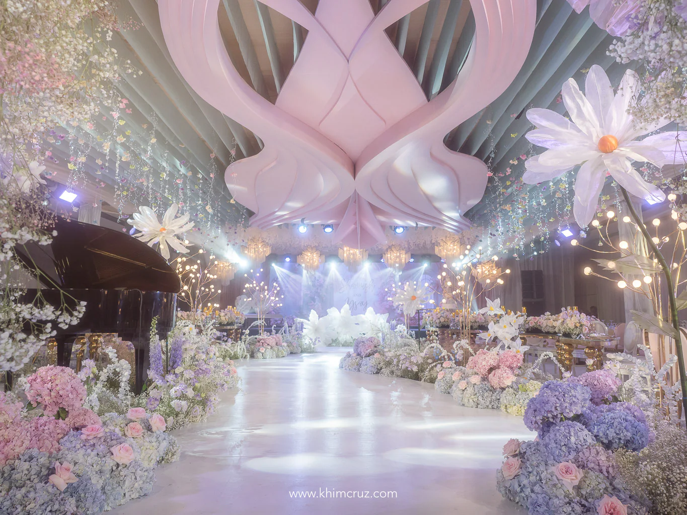 dreamy floral garden wedding reception floral design by wedding designer Khim Cruz