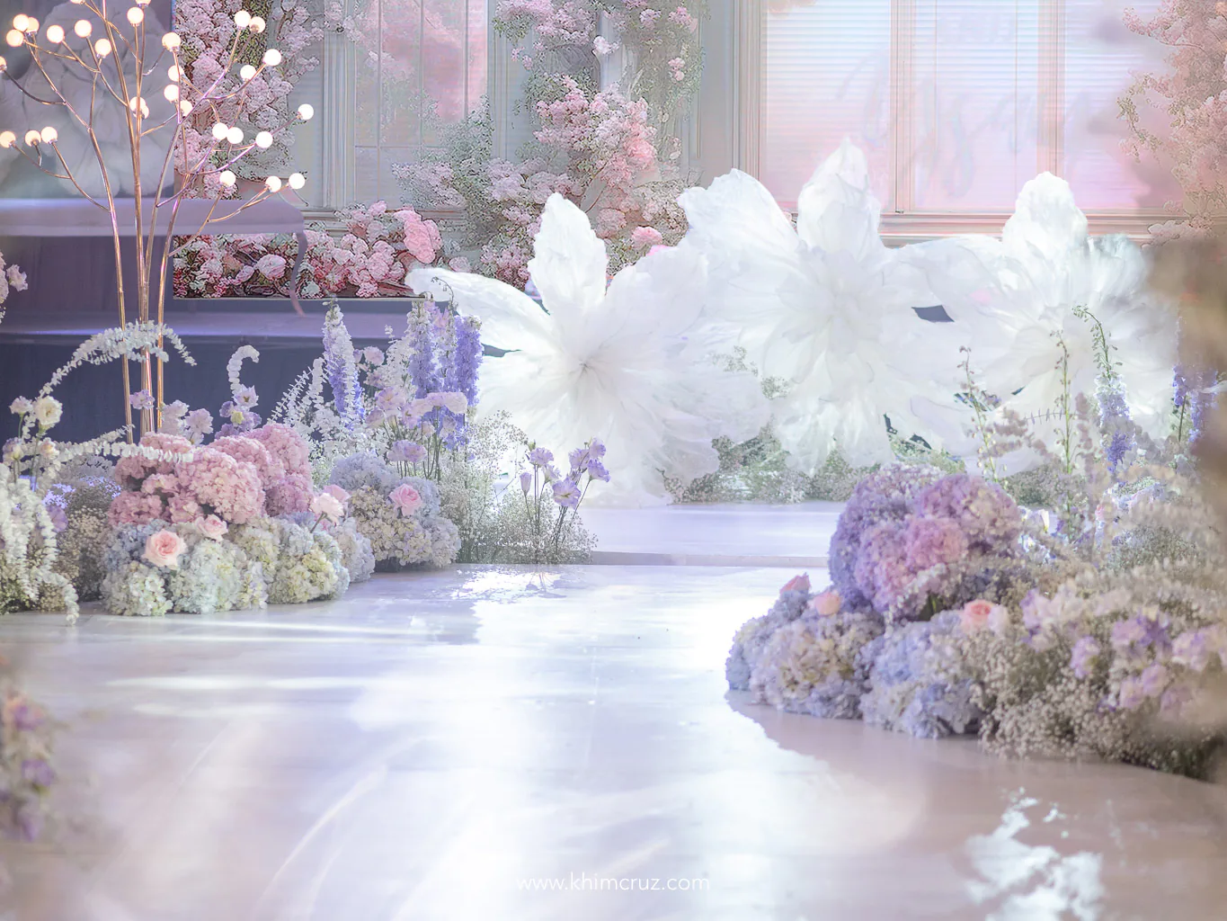 dreamy florals at the dance floor