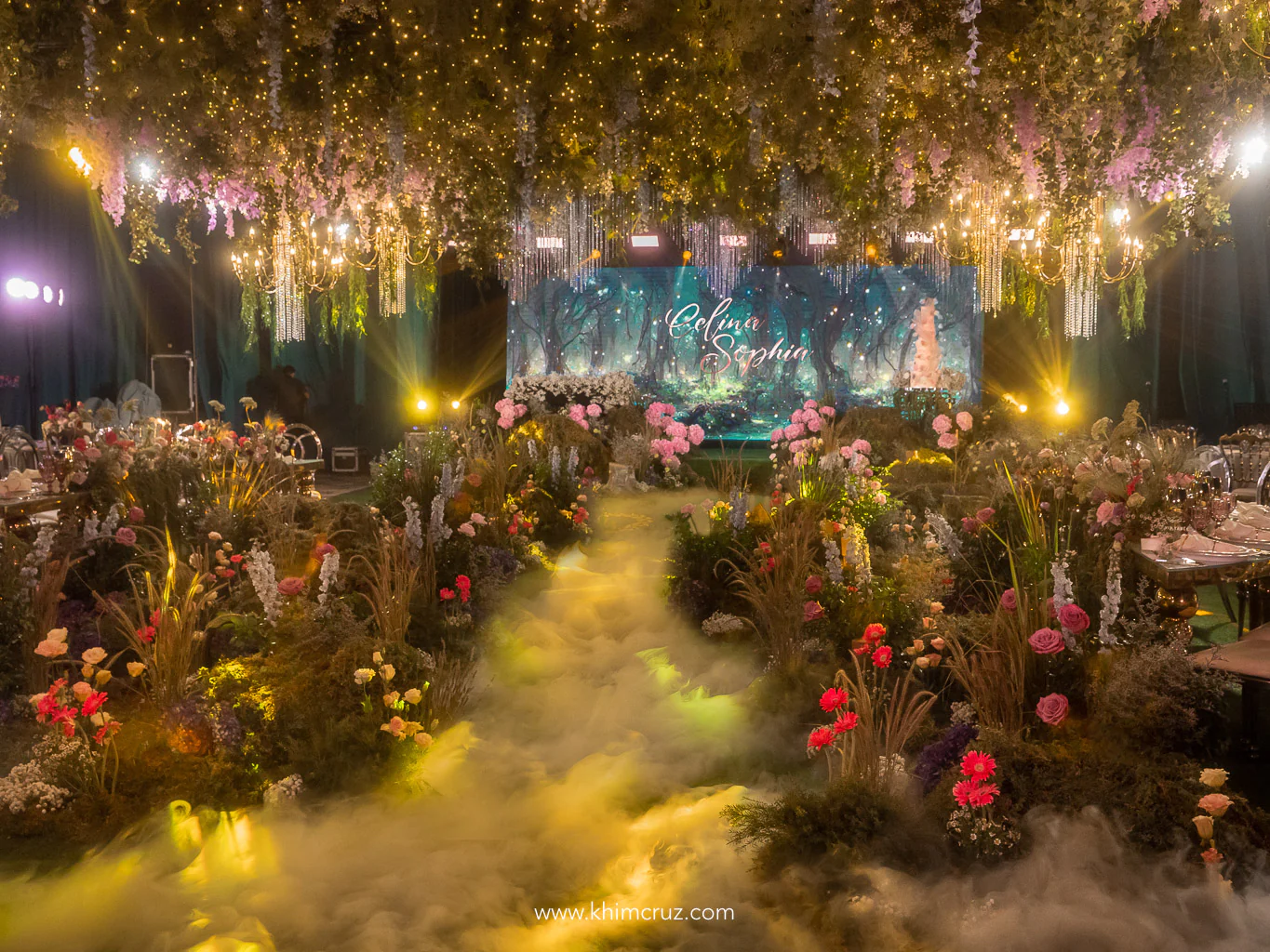 enchanting forest of dreams debut celebration designed by Khim Cruz
