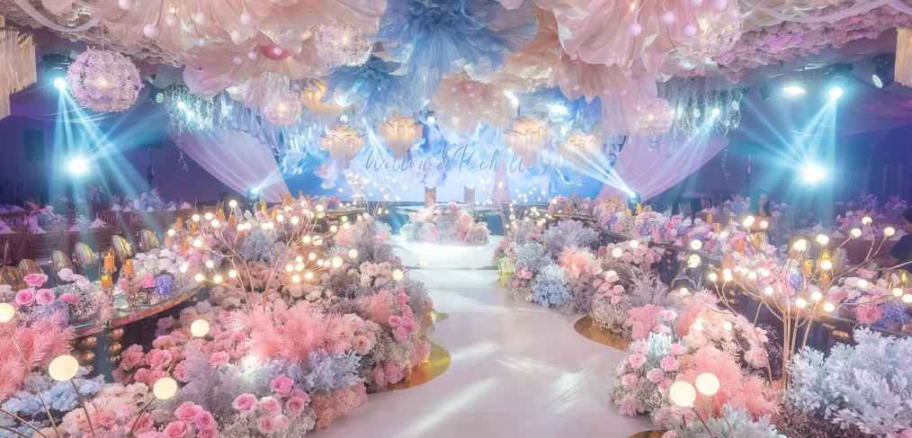 dreamy floral escape wedding reception of Wilton and Rochelle designed by Khim Cruz