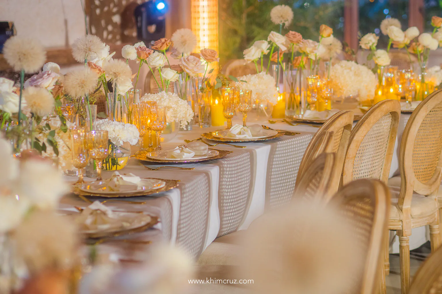 the wedding reception seamlessly shifted into a celebration marked by its simple elegance