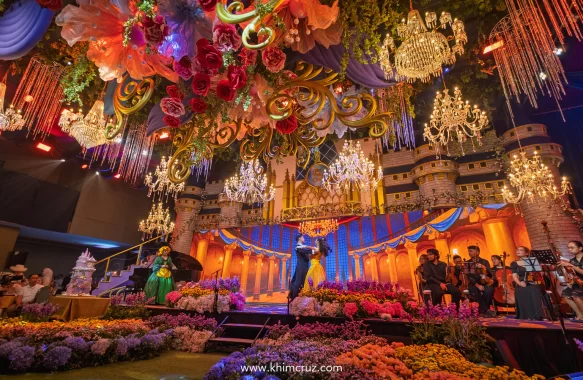 Disney themed musical celebration beauty and the beast performance