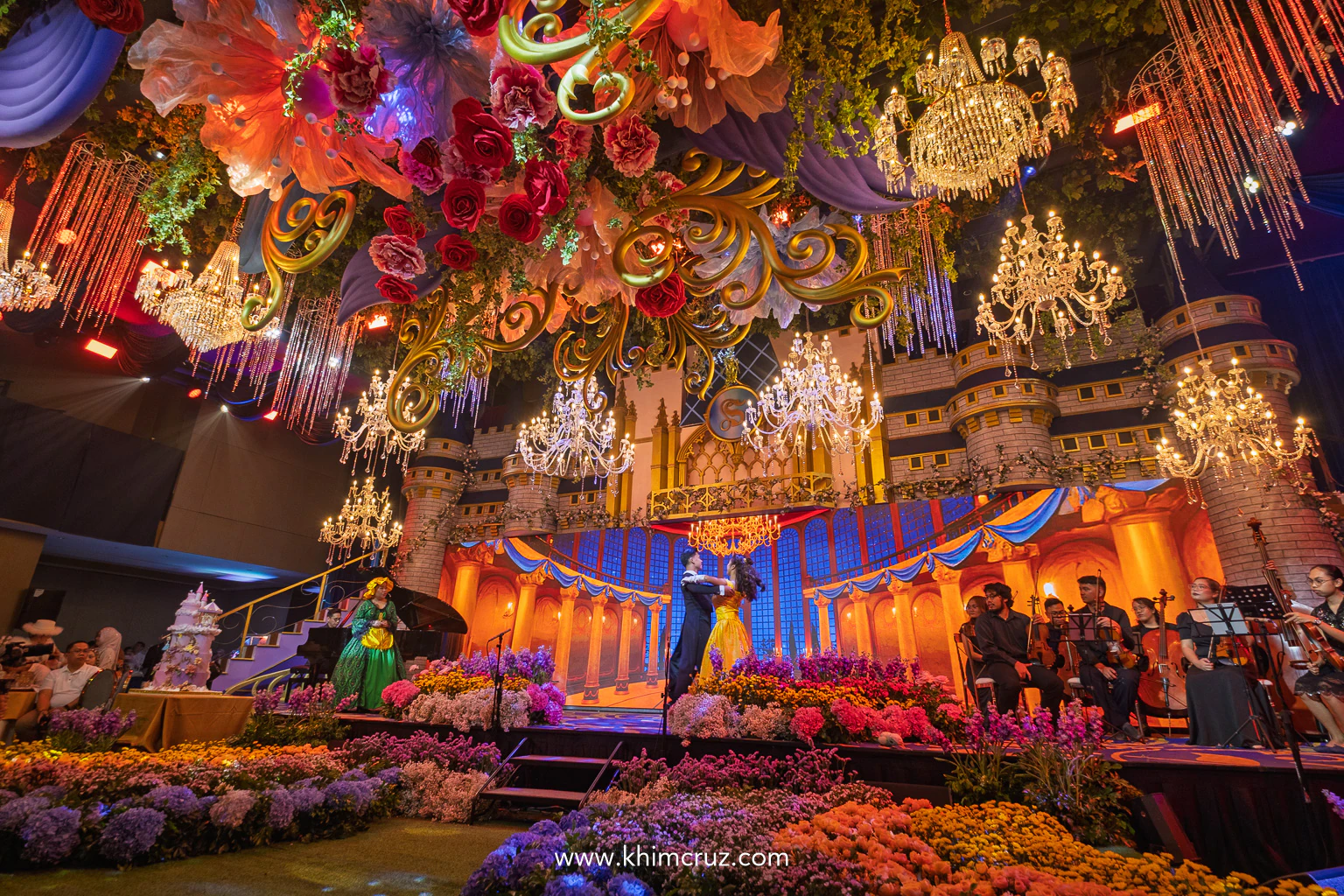 Disney themed musical celebration beauty and the beast performance