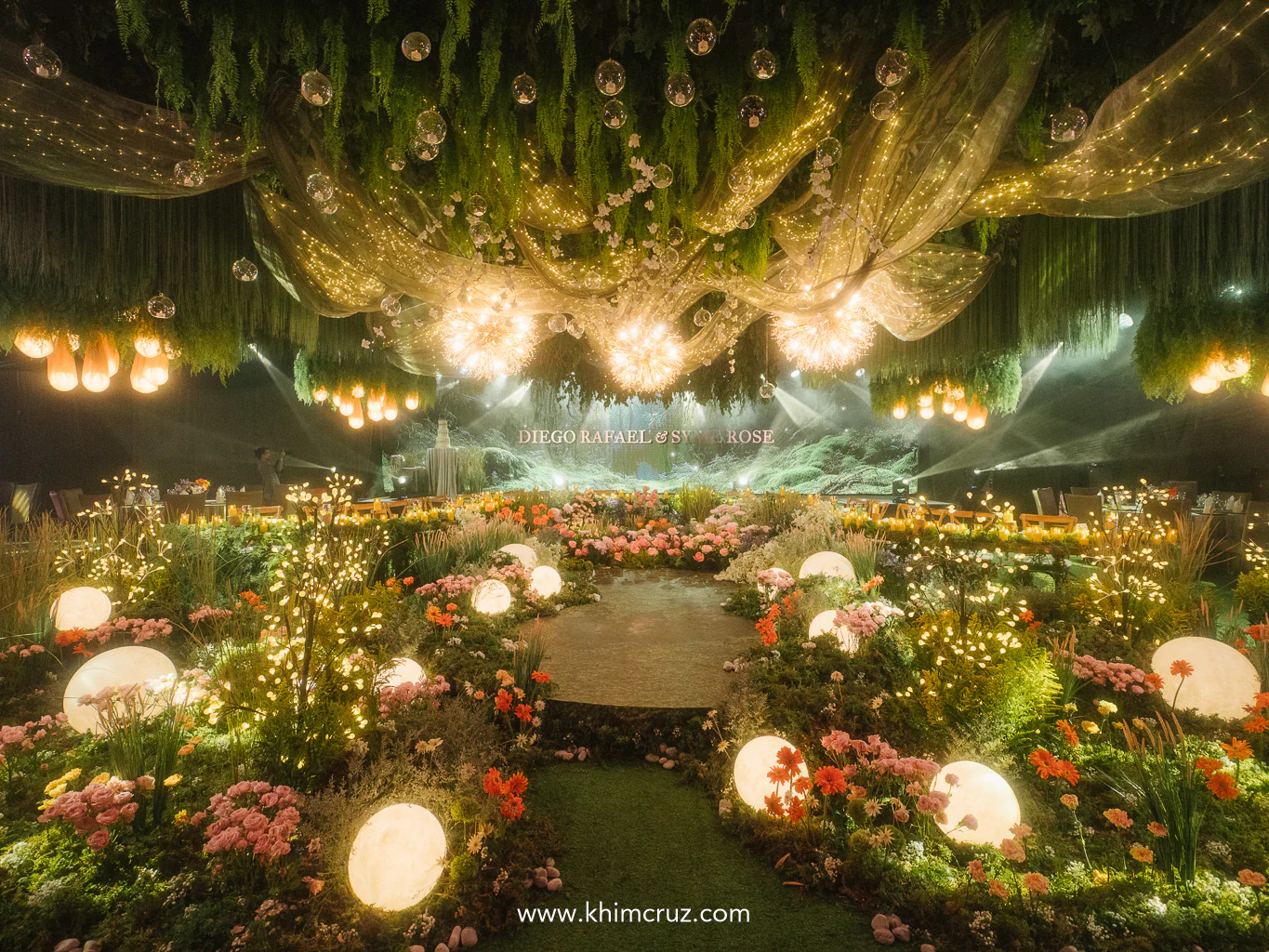 A “Willow”-inspired wedding reception