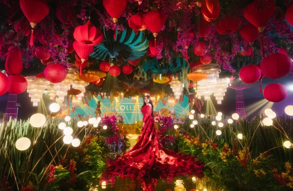 A debut fit for the silver screen Crazy Rich Asians, reimagined in jewel tones