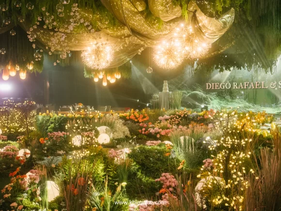Diego & Syme’s “Willow”-inspired wedding reception bloomed with enchanted touches
