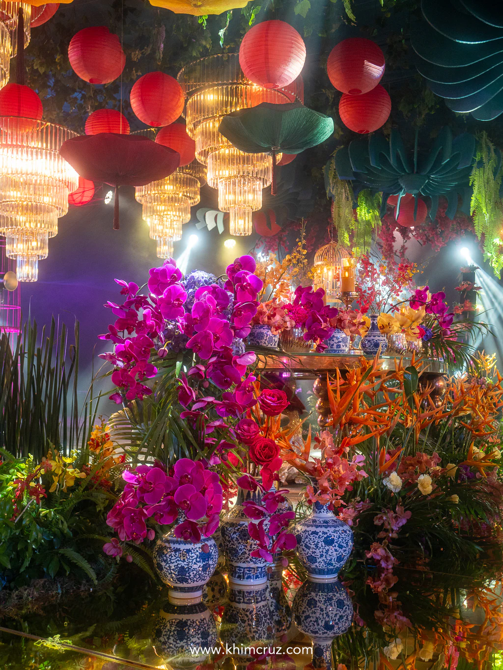 Heritage meets haute couture in this jewel-toned Crazy Rich Asians-inspired debut celebration