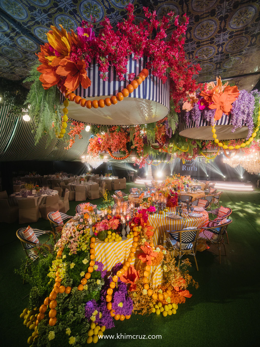 Lemons love and Lake Como flair filled the air at this stunning wedding reception