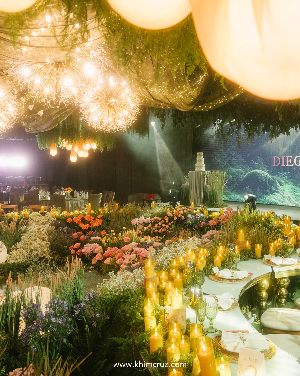 Mist music and magic wrapped this “Willow”-inspired wedding reception in glow