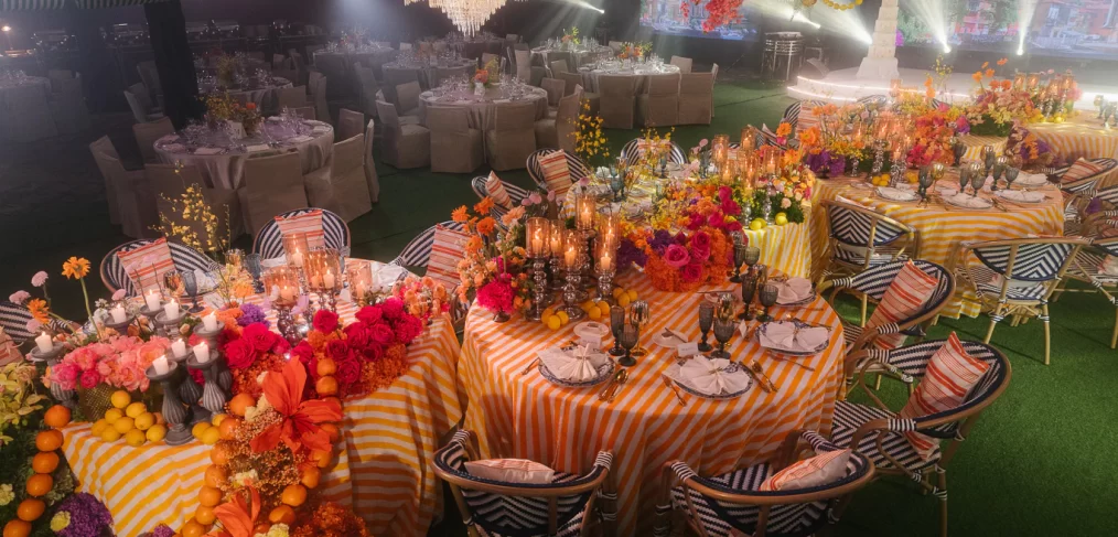 This wedding reception was a summer symphony of lemons, love, and Lake Como vibes