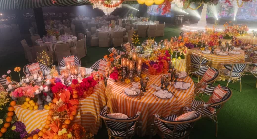 This wedding reception was a summer symphony of lemons, love, and Lake Como vibes