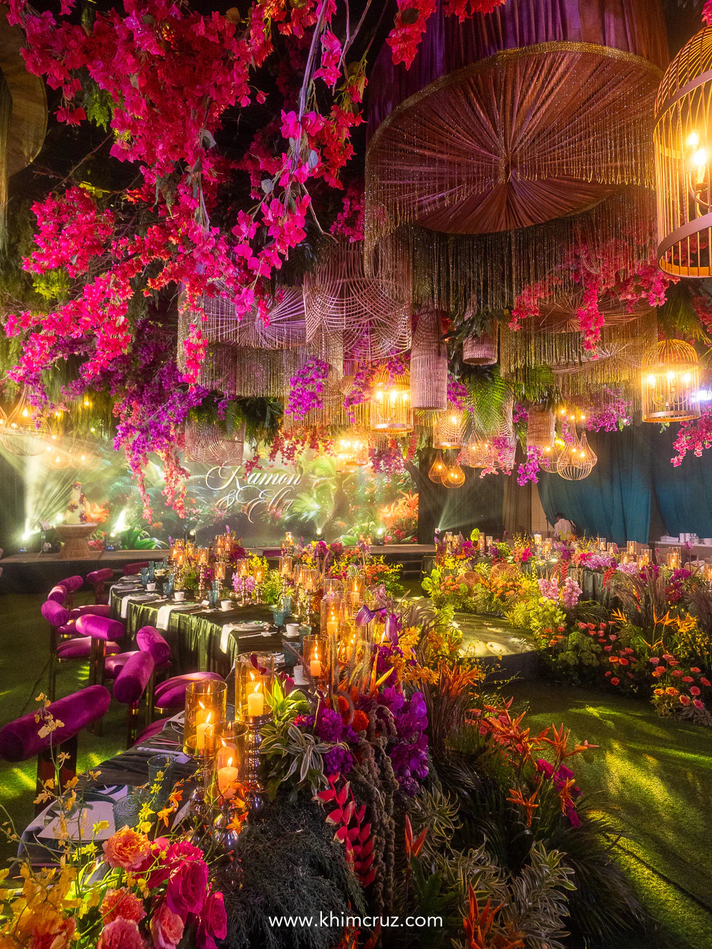 a wedding reception that redefines modern tropical luxe