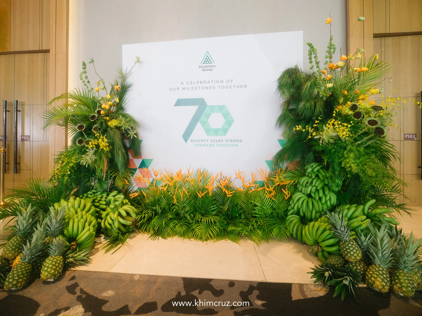 alsons-group-70th-anniversary-tropical-fruit-floral-backdrop-khim-cruz-davao