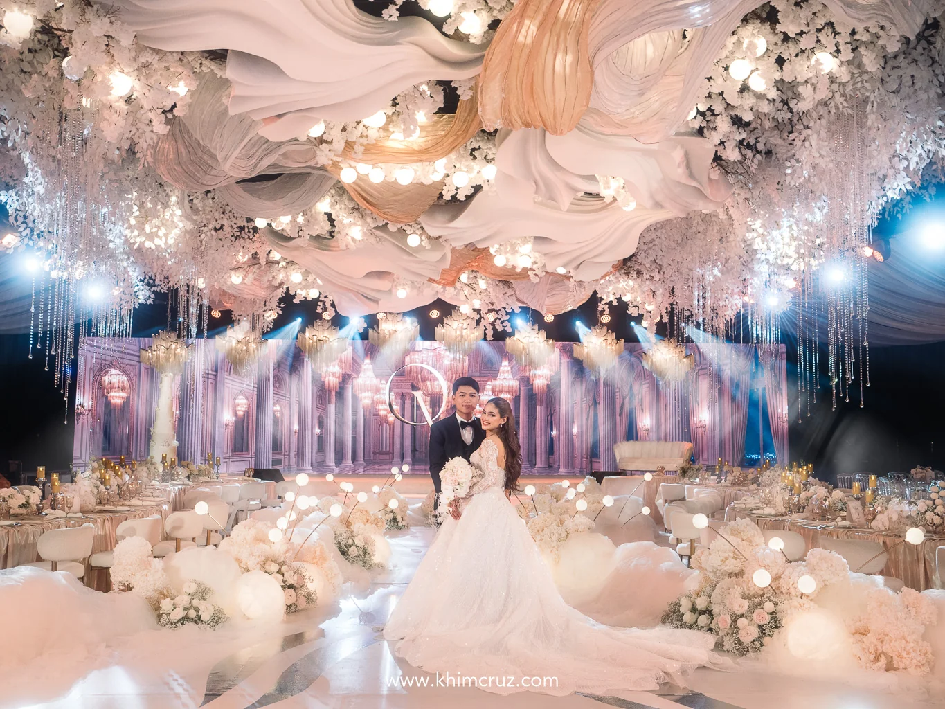 cloud-dancer-ethereal-ceiling-drape-wedding-reception-styling