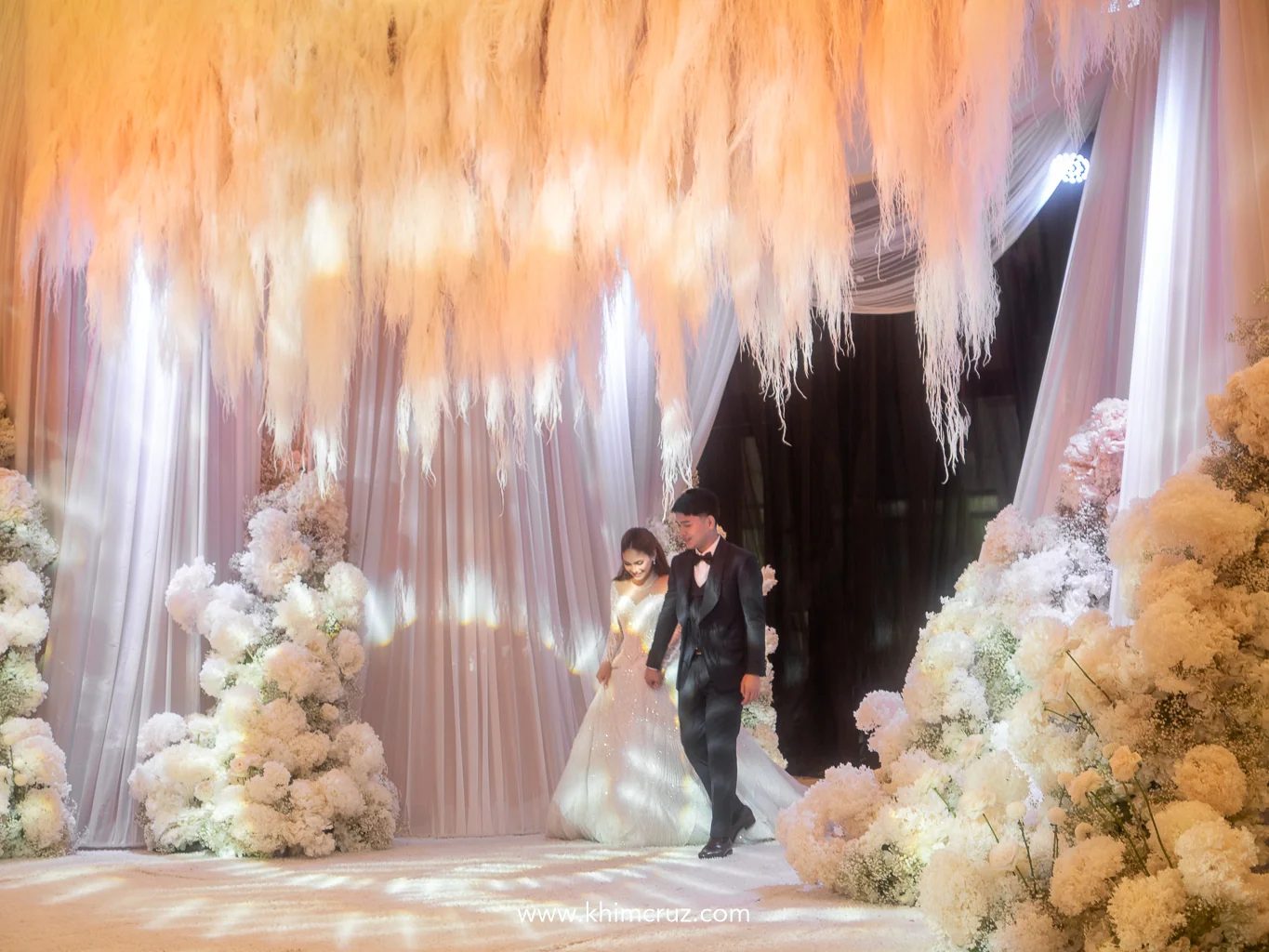 cloud-dancer-ethereal-feather-tunnel-entrance-white-florals-khim-cruz-davao