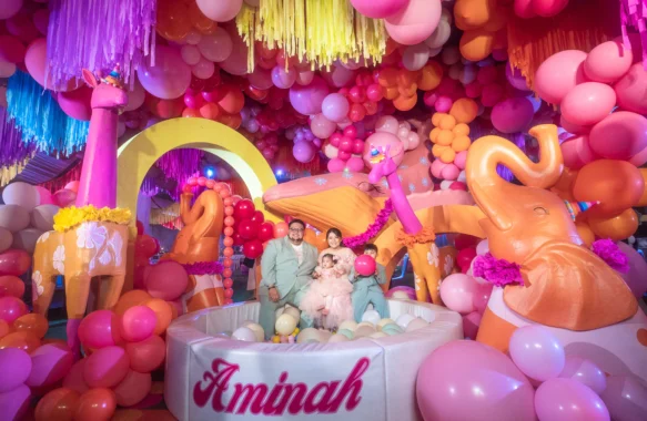 coachella party-animal zone balloon ceiling elephant giraffe khim cruz davao