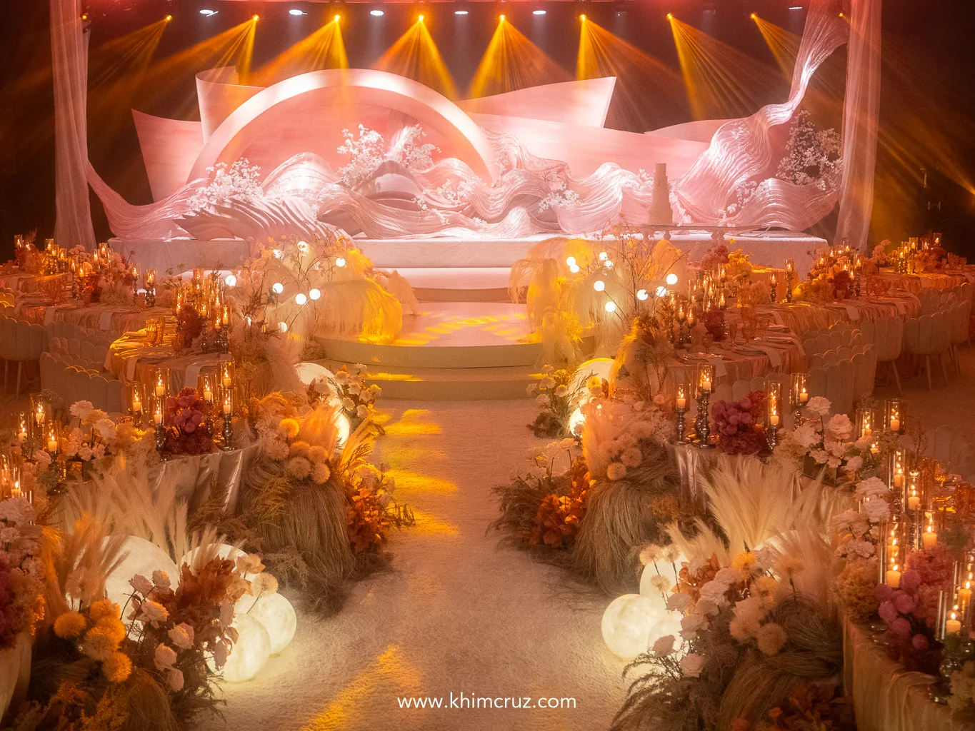 sunrise-wave-arch-backdrop-aisle-floral-wedding-reception-khim-cruz-davao