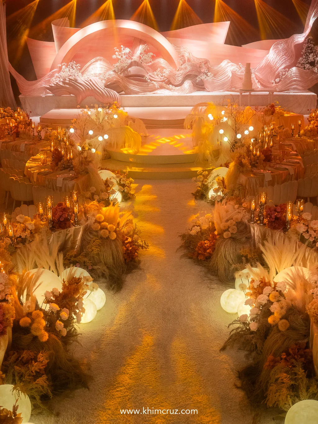 sunrise-wave-backdrop-wedding-aisle-floral-decor-khim-cruz-davao