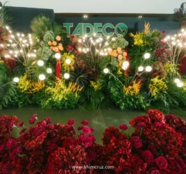 tadeco-75th-anniversary-tropical-floral-backdrop-globe-lights-khim-cruz-davao