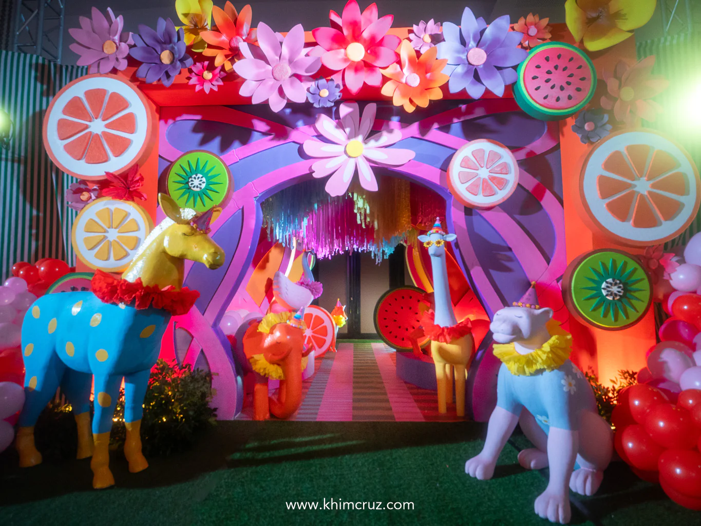 tutti-fruity-party-animal-arch-entrance-coachella-kids-party-khim-cruz-davao