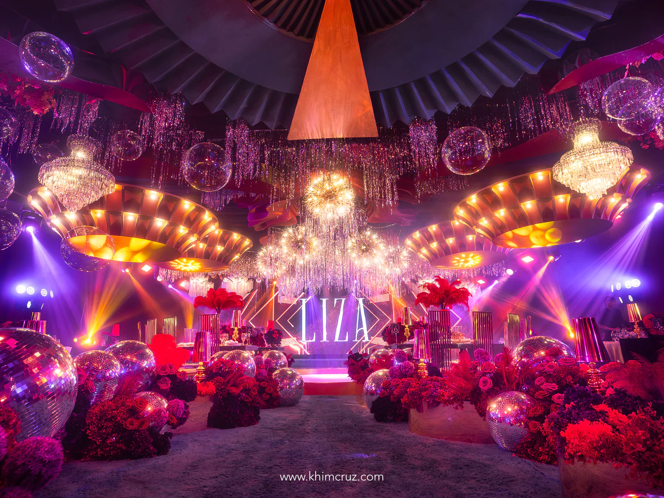 art-deco-disco-50th-birthday-venue-styling-disco-balls-khim-cruz-davao
