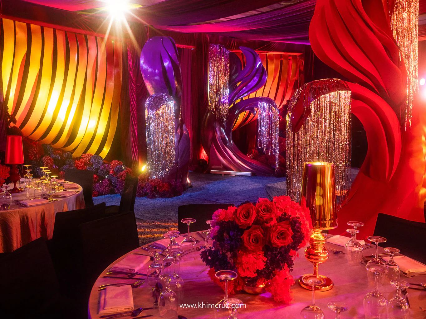 art-deco-disco-birthday-dinner-setup-glitter-fringe-arches-khim-cruz-davao