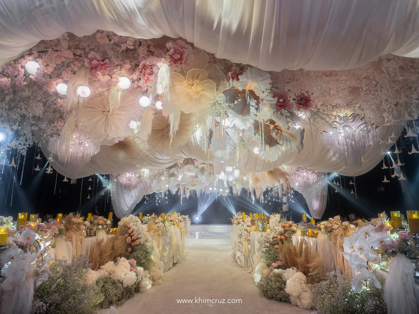 blush-pink-ceiling-floral-installation-wedding-reception-khim-cruz