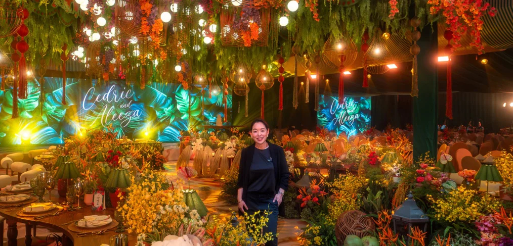 tropical-wedding-reception-ceiling-floral-installation-birds-of-paradise-by-khim-cruz