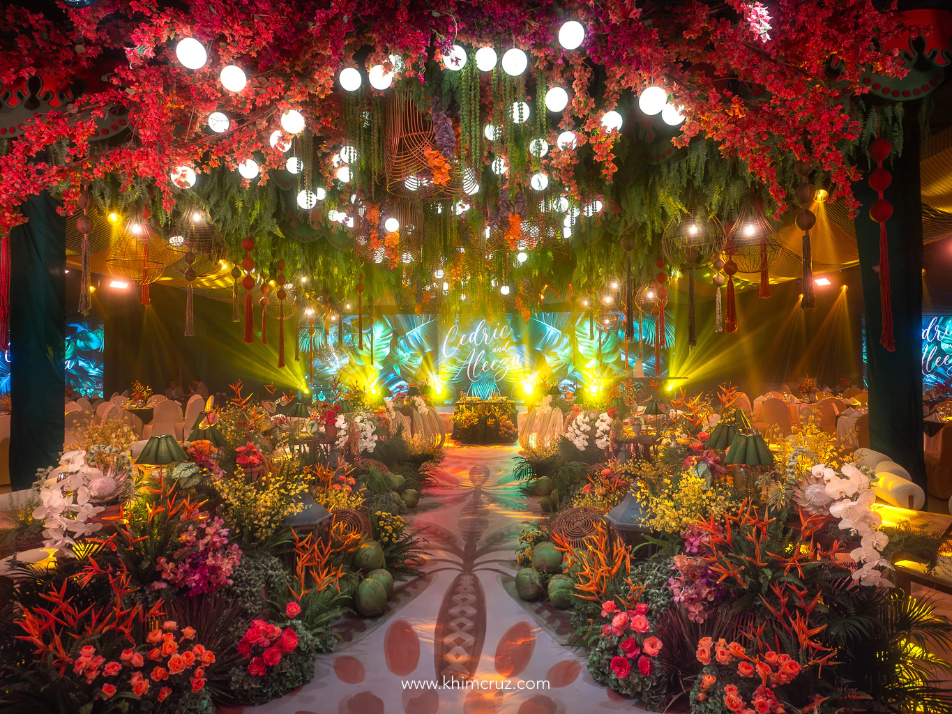 tropical-wedding-reception-ceiling-installation-birds-of-paradise-davao-khim-cruz