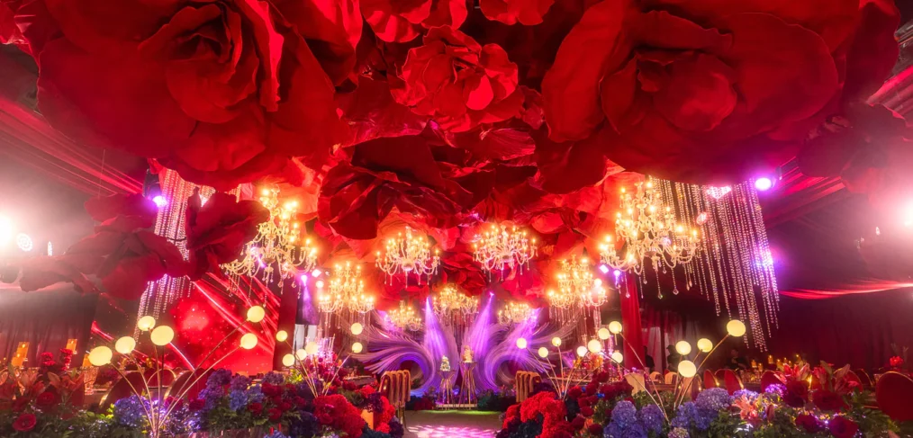 peacock-80th-birthday-giant-red-rose-ceiling-chandelier-khim-cruz-davao
