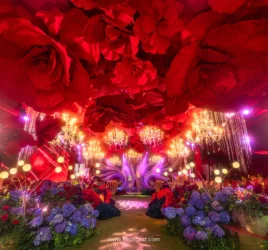 peacock-80th-birthday-giant-red-rose-ceiling-chandelier-khim-cruz-davao