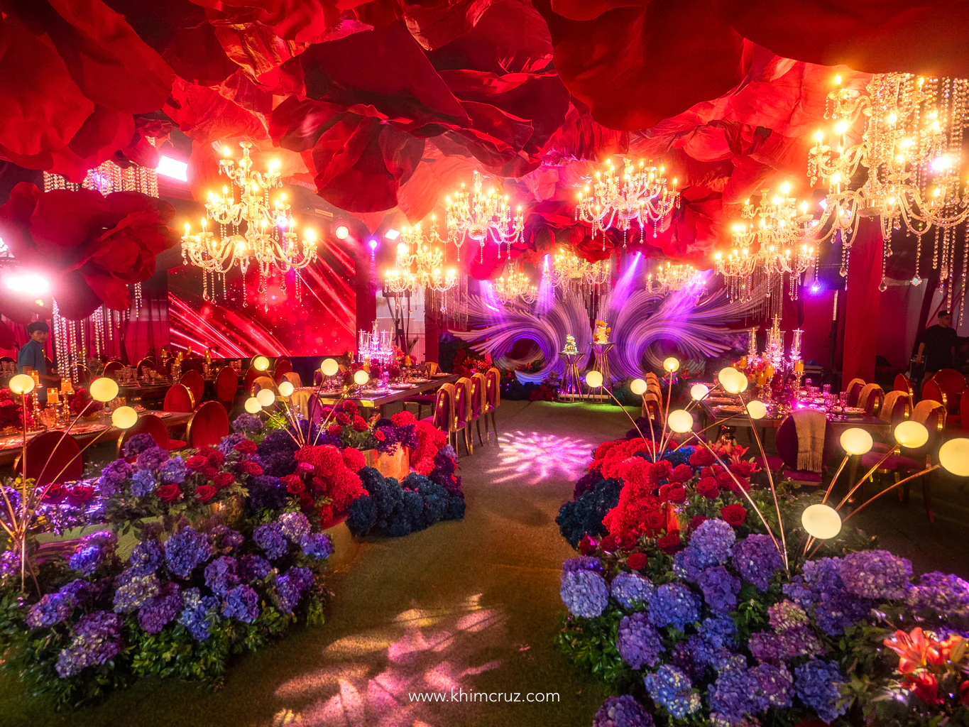 peacock-themed-80th-birthday-floral-canopy-chandelier-davao-khim-cruz